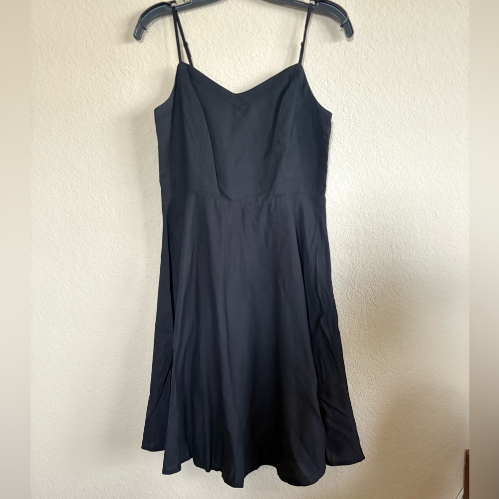 Old Navy Black Mini Dress with Spaghetti Straps